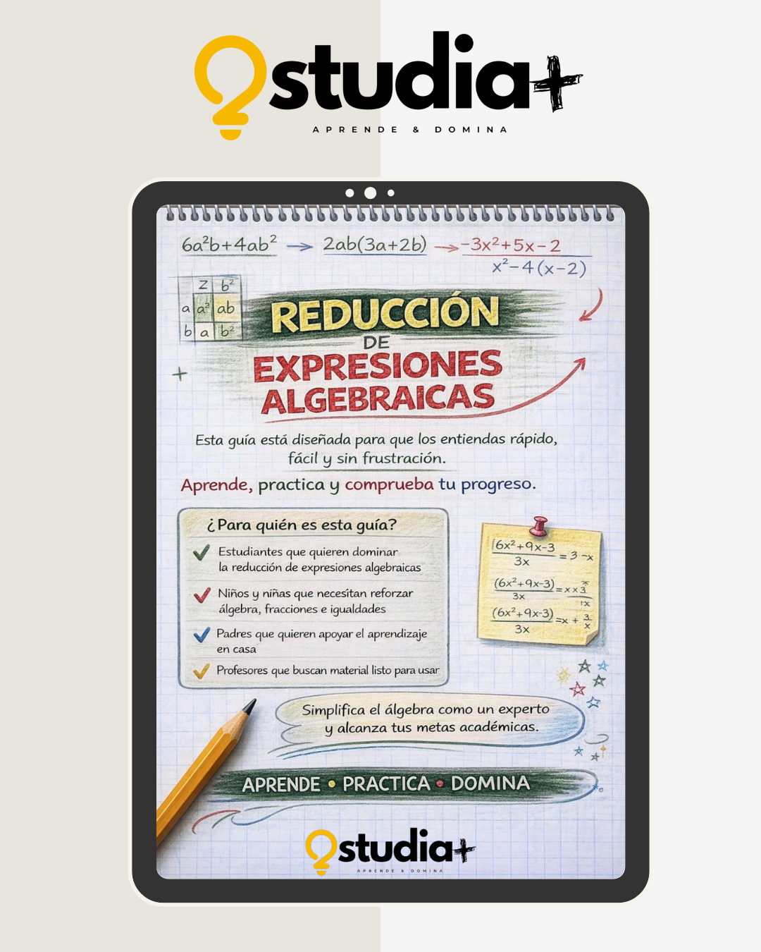REDUCCIÓN DE EXPRESIONES ALGEBRAICAS - 1° MEDIO